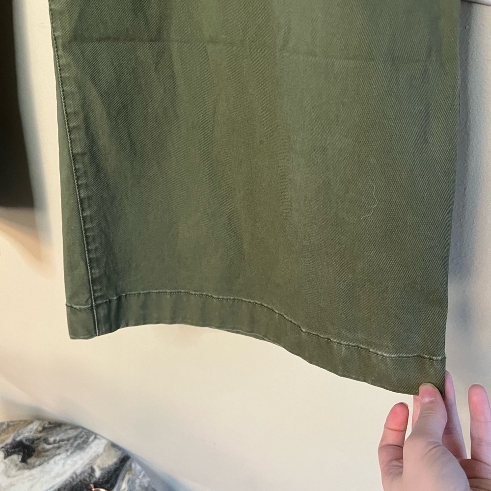 NWT Gap High Rise Stride Ankle Khaki Olive Green - Picture 7 of 11